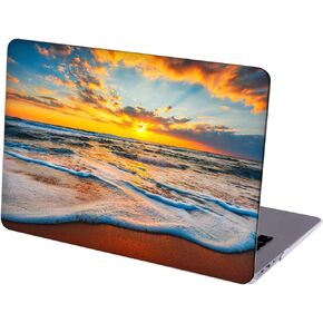 Compatible with MacBook Air 13.6-inch Hard Protective Shell Cace with Keyboard Cover (A2681, M2 chip, 2022 Release) - Beach Sunset MC7279
