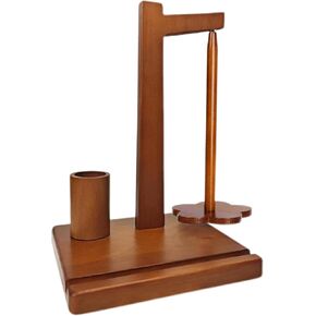 Athena's Elements Upgraded Yarn Holder for Knitting and Crocheting, Magnetic Twirling Mechanism Yarn Spinner with Crochet Accessories Storage and Phone Stand, Yarn Ball Holder for Knitting Lovers