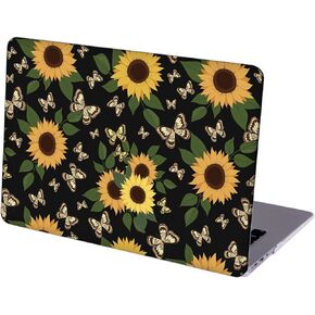 Compatible with MacBook Pro 16-inch, Hard Shell Case with Keyboard Cover and Screen Protector (A2141, 2020 2019 Release) - Sunflowers MD3553