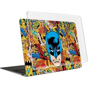 Skinit Laptop Case Plus Skin Compatible with MacBook Air 15in (2023) - Officially Licensed DC Comics Batman Mask Vintage Pattern Design