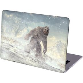Case Compatible with MacBook Air 13 inch Retina Display with Touch ID, Hard Protective Shell with Keyboard Cover ( M1 A2337 A2179 A1932, 2018 2019 2020 Release) - Bigfoot in Snow Mountain