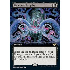 Magic: the Gathering - Demonic Bargain (368) - Extended Art - Innistrad: Crimson Vow