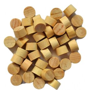 Pinehurst Crafts 1/2-Inch Pine Flat Head Plugs, Side/Face Grain, Great for Furniture, Tables, Chairs, Cabinetry and Crafts Projects, Pack of 20