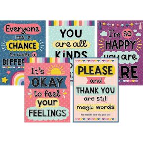 Teacher Created Resources Oh Happy Day Poster Pack, 5 Posters