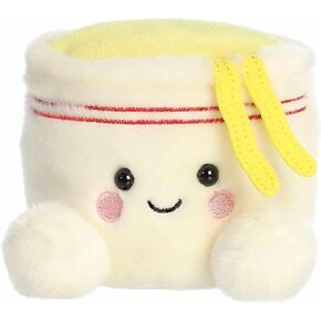 Aurora® Adorable Palm Pals™ Dashi Cup Noodles™ Stuffed Animal - Fun Collectible Plush for Kids and Adult Collectors - Perfect for Decorating Rooms and Birthday Gifts - White 5 Inches