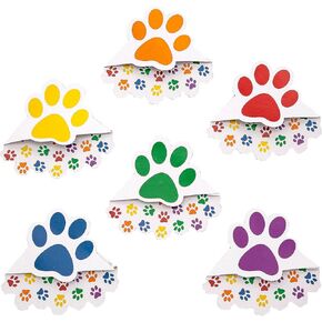 Paw Print Corner Bookmarks 24 Pieces