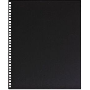 Swingline GBC 2514478 ProClick Pre-Punched Presentation Covers 11 x 8-1/2 Black 25/Pack