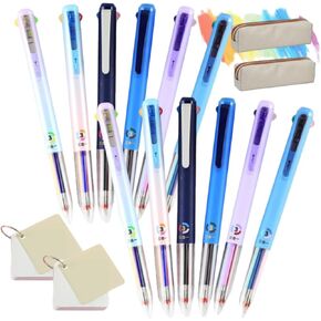 Nurse Pens, Consecutive Pens, 6 PCS Multicolor Pen, 4-in-1 18 Colors, 0.5mm 4-in-1 Multicolor Gel Ink Pen, 18 Colors Quick Drying Gel Ink Pens (6pcs)