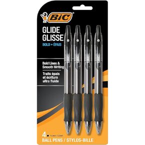 BIC 859025 Velocity Retractable Ballpoint Pens Bold Point Black Ink