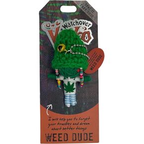 Watchover Voodoo 3-Inch Weed Dude Keychain - Handcrafted Gift to Bring Good Luck and Positivity Everywhere You Go