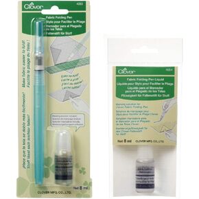Bundle of Clover Fabric Folding Pen and Fabric Folding Pen Liquid Refill