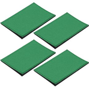 MECCANIXITY Solid Black Flag Patch Flags Embroidered Patches Blank DIY Flags Patch 8x5cm/3.15x1.97 Inch for Vest Clothes Backpacks Hats,DIY Crafts Caps,Pack of 4