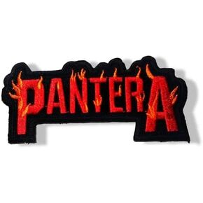 P Groove Metal Band Patch – Iron-On or Sew-On Embroidered Badge for Hats, Jeans, T-Shirts