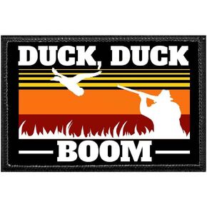 Duck Duck Boom - Sunset | Hook and Loop Attach for Hats, Jeans, Vest, Coat | 2x3 in | by Pull Patch
