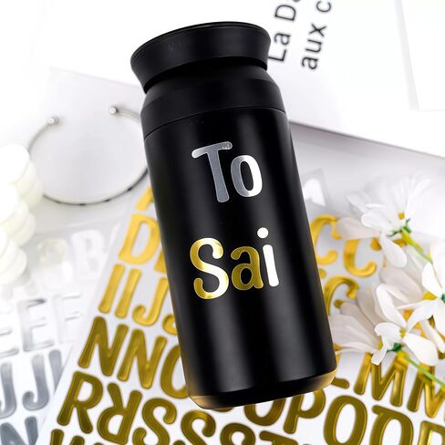 2500 PCS ملصقات رسائل فضية صغيرة ، من 0.5 بوصة إلى 1 بوصة - 12 ورقة 1/2 بوصة ، ملصق أبجدي ، رسائل فينيل لكوب ، شطب الماء ، سكرابوكينغ ، حرفي DIY ، العلامات ، الملصقات ، الفنون ، دفتر ملاحظات in Kuwait