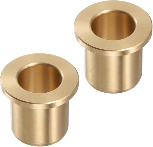 2pcs Bronze Flange Bearing Sleeve [10mm Bore x 14 OD x 20mm Flange Thickness] Self-Lubricating Bushings in Saudi Arabia
