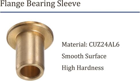 2pcs Bronze Flange Bearing Sleeve [10mm Bore x 14 OD x 20mm Flange Thickness] Self-Lubricating Bushings in Saudi Arabia