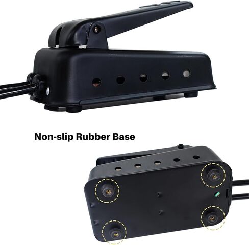 Variable Speed Foot Pedal, Momentary Control Switch with Extended 70 Inch Power Cord and Extended 50 Inch Cord to Connect for Rotary Tools and Stationary Power Tools in Saudi Arabia