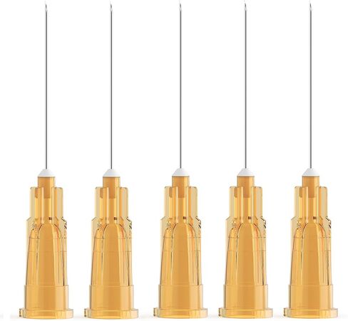 25 Ga 1 Inch 25mm Luer Lock Industrial Dispensing Accessories Supplies, Pack of 100, Individually Packaged in Saudi Arabia