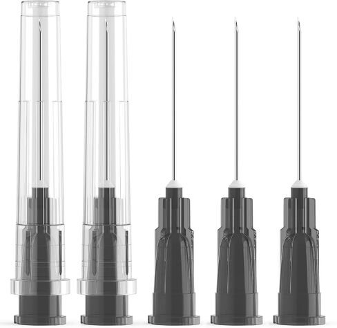 25 Ga 1 Inch 25mm Luer Lock Industrial Dispensing Accessories Supplies, Pack of 100, Individually Packaged in Saudi Arabia