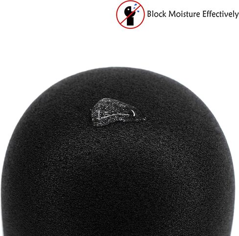 YOUSHARES Blue Yeti Pop Filter - Microphone Cover, Furry Wind Muff, Mic Windscreen for HyperX SoloCast | Yeti | Nano | Fifine AM8 | Razer Seiren / V3 Mini and More USB Mics, White in Saudi Arabia