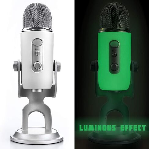 YOUSHARES Blue Yeti Pop Filter - Microphone Cover, Furry Wind Muff, Mic Windscreen for HyperX SoloCast | Yeti | Nano | Fifine AM8 | Razer Seiren / V3 Mini and More USB Mics, White in Saudi Arabia