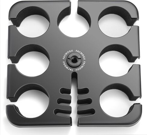 حامل ميكروفون متعدد من Facmogu، حامل ميكروفون متعدد من الألومنيوم يحمل ما يصل إلى 6 ميكروفونات، حامل ميكروفون سلكي ولاسلكي للحامل، حامل ميكروفون متعدد للمنظم والعرض، مع محول ملولب 3/8 بوصة - 16 in Kuwait