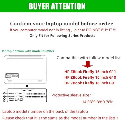 Laptop Cover for HP Zbook Firefly 16 Inch G11&for HP Zbook Firefly 16 Inch G10& for HP Zbook Firefly 16 Inch G9.2-in-1 Detachable PU Leather Notebook Sleeve (Blue) in Kuwait