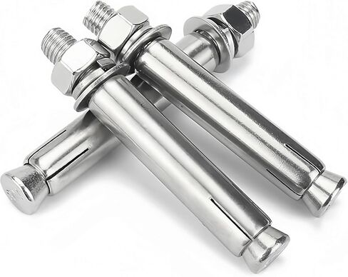 M10 x 80 mm External Hex Expansion Bolts Screws Sleeve Anchors, 304 Stainless Steel, 4Pcs in Saudi Arabia