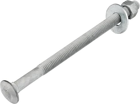 3/8" x 3-1/2" (50 pack) Galvanized Carriage Bolt Kit, Hot Dip Galvanized for Exterior Use by Makers Bolt in Saudi Arabia