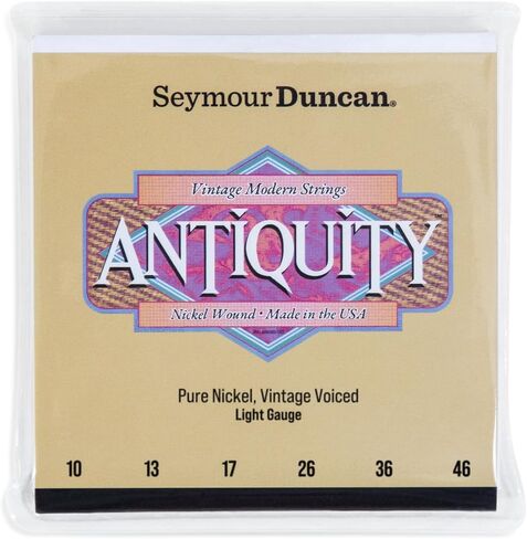 Seymour Duncan Antiquity Strings - Modern Vintage Pure Nickel Wound Extra Light Guitar Strings, 9-42 Gauge in Saudi Arabia