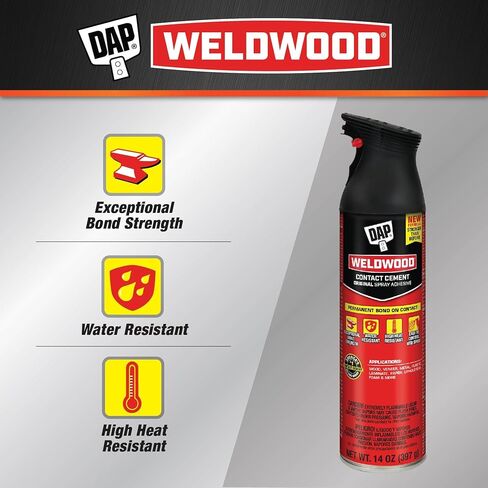 DAP Products Weldwood Contact Cement Spray، شفاف، 14 أونصة (00120) in Kuwait