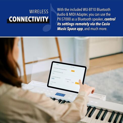 بيانو رقمي من كاسيو PX-S7000 مزود بـ 88 مفتاحًا - خردل متناغم in Saudi Arabia