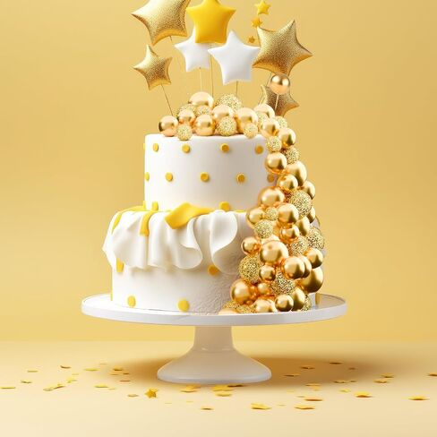 60pcs بريق كرات الكرات زخارف الرغوة كعكة الكعكة أعلى كرات البالون البالون كب كيك أعلى لزينة كعكة حفلة استحمام الطفل (سلسلة بريق الوردي) in Kuwait