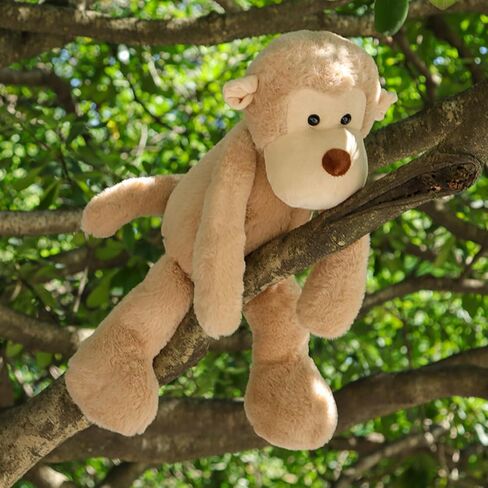 Apricot Lamb Toys Plush Light Brown Monkey Stuffed Animal Soft Cuddly Perfect for Child （Light Brown Monkey,9 Inches） in Saudi Arabia