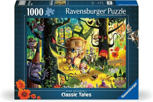 Ravensburger Dean Macadam Lions & Tigers & Bears Oh My!1000 Piece Jigsaw Puzzle for Adults - 12000513 - Handcrafted Tooling, Made in Germany, Every Piece Fits Together Perfectly in Saudi Arabia