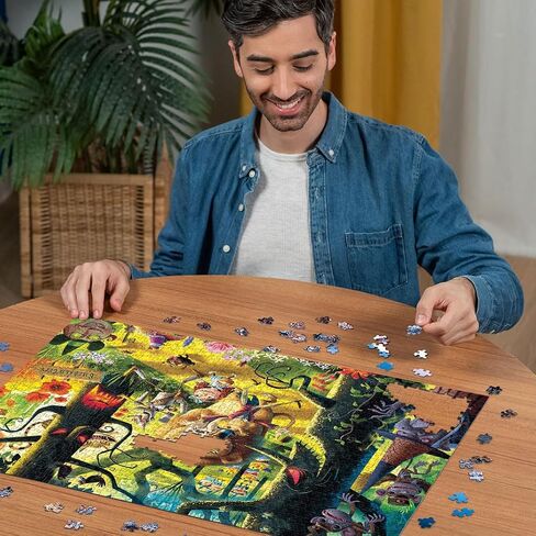 Ravensburger Dean Macadam Lions & Tigers & Bears Oh My!1000 Piece Jigsaw Puzzle for Adults - 12000513 - Handcrafted Tooling, Made in Germany, Every Piece Fits Together Perfectly in Saudi Arabia