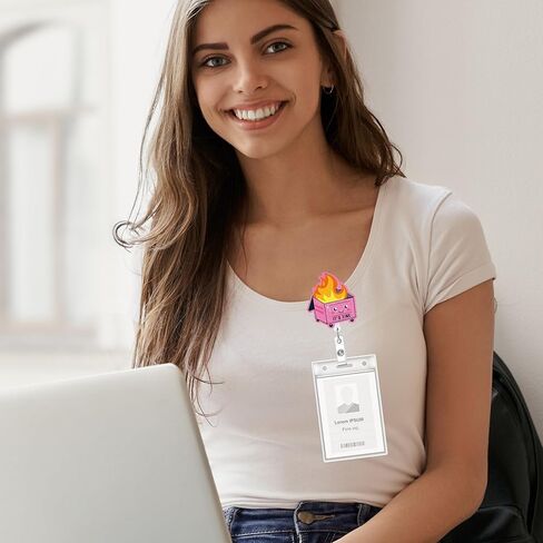 4 Pcs Phlebotomy Badge Reels, Retractable Funny Pink Glitter ID Badge Holder with Swivel Clip, Phlebotomy Essentials and Phlebotomist Gifts in Kuwait