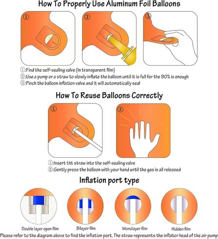 40 inch Orange Number Balloon Giant Foil Helium Balloons for 1st Birthday Party Decorations in Kuwait