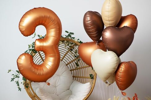 40 inch Orange Number Balloon Giant Foil Helium Balloons for 1st Birthday Party Decorations in Kuwait