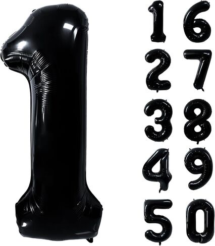 40 بوصة برتقالية رقم بالون بالون باطات هيليوم عملاقة للبالونات الهيليوم لزخارف حفلة عيد الميلاد الأولى in Kuwait