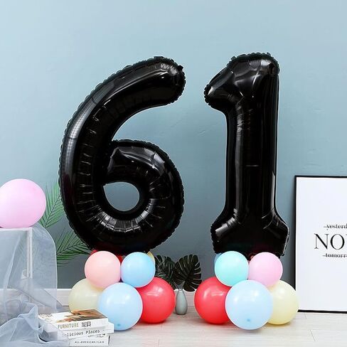 40 بوصة برتقالية رقم بالون بالون باطات هيليوم عملاقة للبالونات الهيليوم لزخارف حفلة عيد الميلاد الأولى in Kuwait