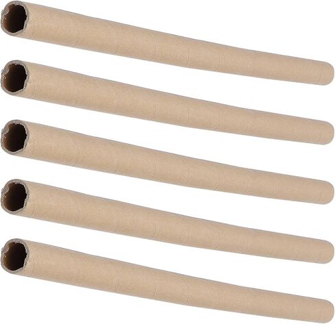 Ipetboom 5pcs Cardboard Tubes, Long Hand-Made Paper Tube Round Paper Cardboard Rolls for Craft Fishing Rod and Reel Towel Rolls for DIY Crafts Art Projects Poster Holder, Khaki, 26.6x1.2in in Saudi Arabia