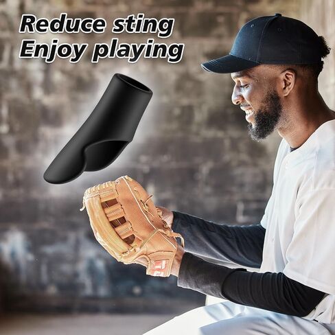 Catcher's Thumb Shield Baseball Thumb Guard for Baseball & Softball Catchers Thumb Protector for Baseball Catcher Gear Training Aid Catcher Accessories Reduce Sting-Red in Saudi Arabia
