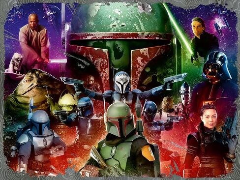 Ravensburger Star Wars - Boba Fett: Bounty Hunter 1500 Piece Jigsaw Puzzle | تصميم قطعة فريدة | SoftClick Technology | هدية مثالية لعشاق الألغاز in Saudi Arabia