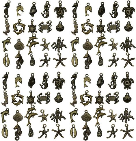 Cute Cat Peeking Charms, Assorted Designs with Black, Calico, Tabby and White Cats, 32-Piece Set in Kuwait