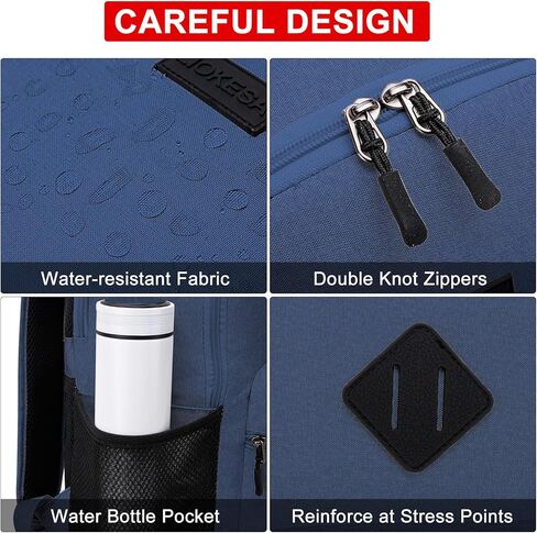 Casual Laptop Backpack,School Backpack Large Bookbag with USB for High School College Students Office Business, Black in Kuwait