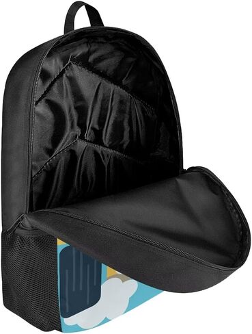MUMESON Animal Raccoon Print Bracts Schoolbags Lightweight Back to Setclies Bookbags Backpags Backpack Backpack Large 17 Inges Propack Daypack in Saudi Arabia
