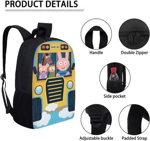 MUMESON Animal Raccoon Print Bracts Schoolbags Lightweight Back to Setclies Bookbags Backpags Backpack Backpack Large 17 Inges Propack Daypack in Saudi Arabia