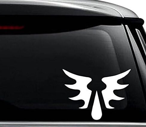 Blood Angel Wings Decal Sticker For Use On Laptop, Helmet, Car, Truck, Motorcycle, Windows, Bumper, Wall, and Decor Size- [6 inch] / [15 cm] Wide / Color- Matte White in Kuwait